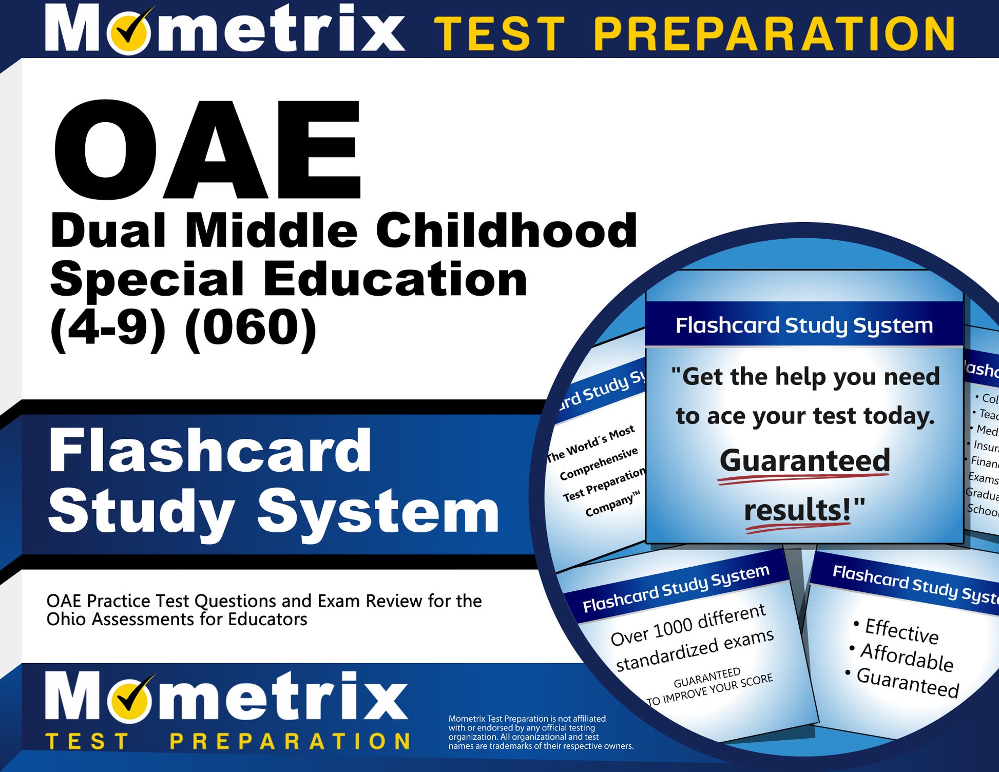 OAE Dual Middle Childhood Special Education (4-9) (060) Flashcard Study System