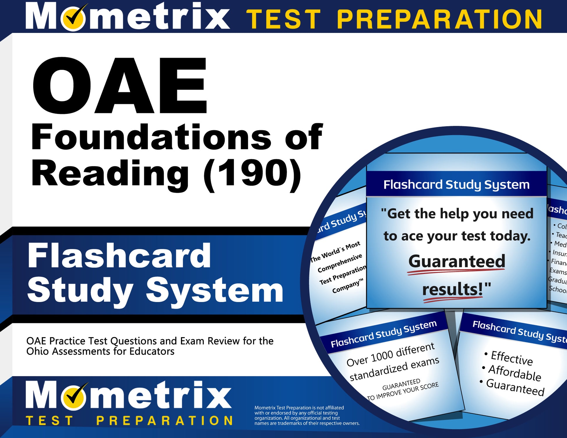 OAE Foundations of Reading (190) Flashcard Study System