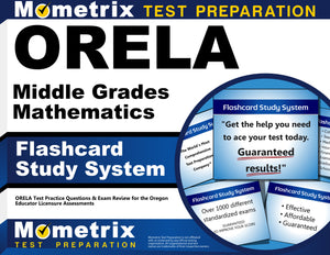 ORELA Middle Grades Mathematics Flashcard Study System