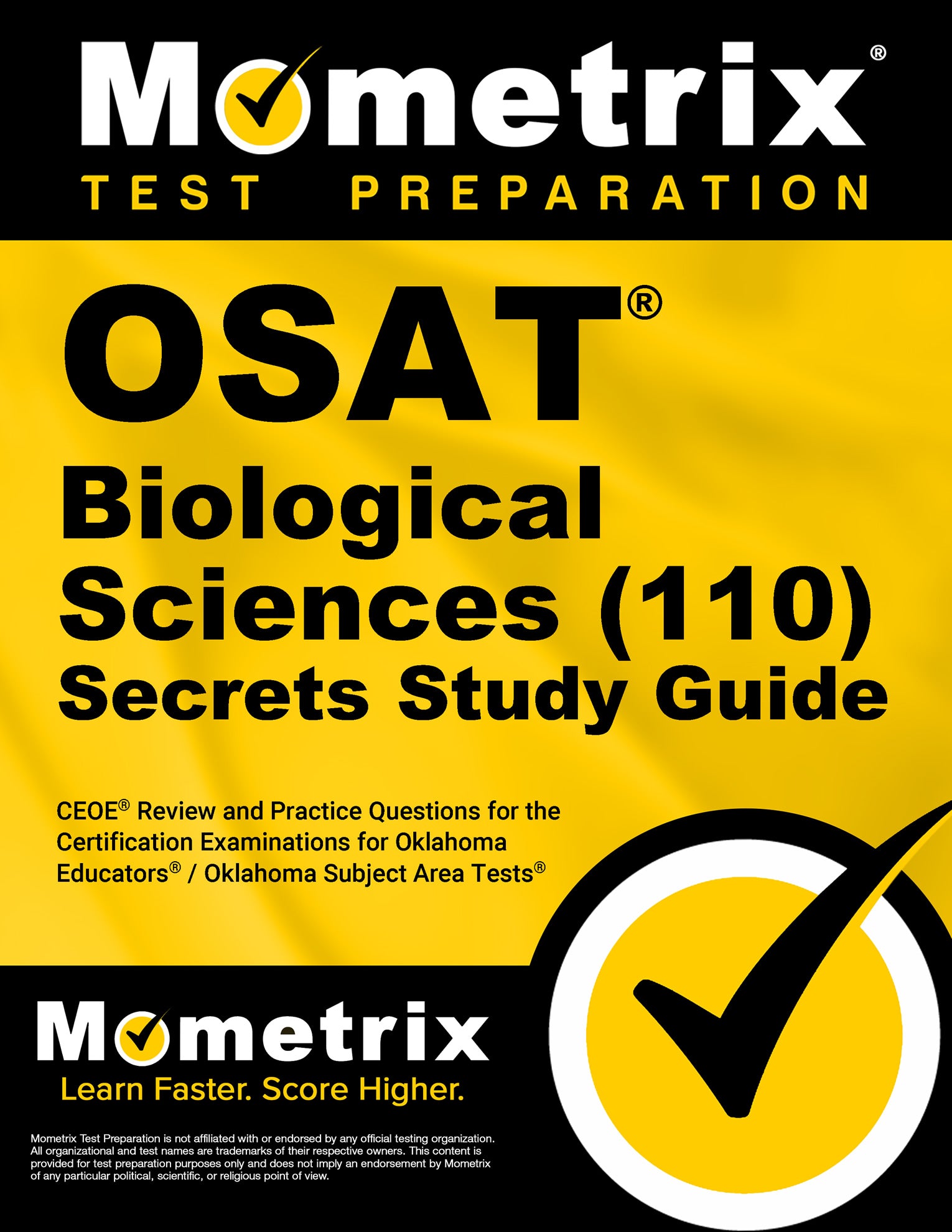 OSAT Biological Sciences (110) Secrets Study Guide
