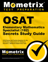 OSAT Elementary Mathematics Specialist (182) Secrets Study Guide (printed book)