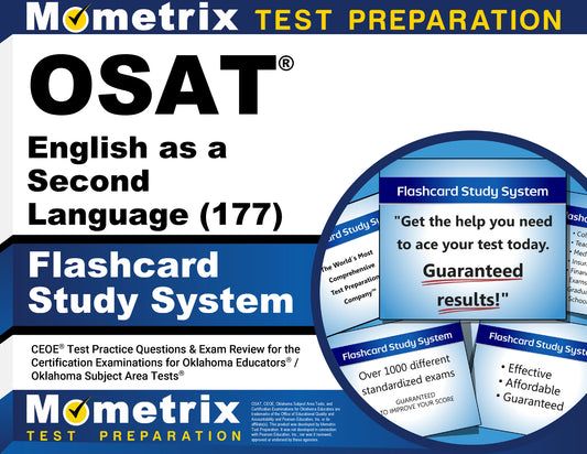 OSAT English as a Second Language (177) Flashcard Study System
