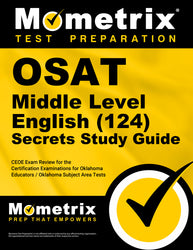 OSAT Middle Level English (124) Secrets Study Guide (printed book) - -----
