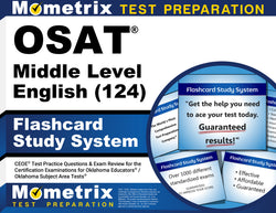 OSAT Middle Level English (124) Flashcard Study System - -----