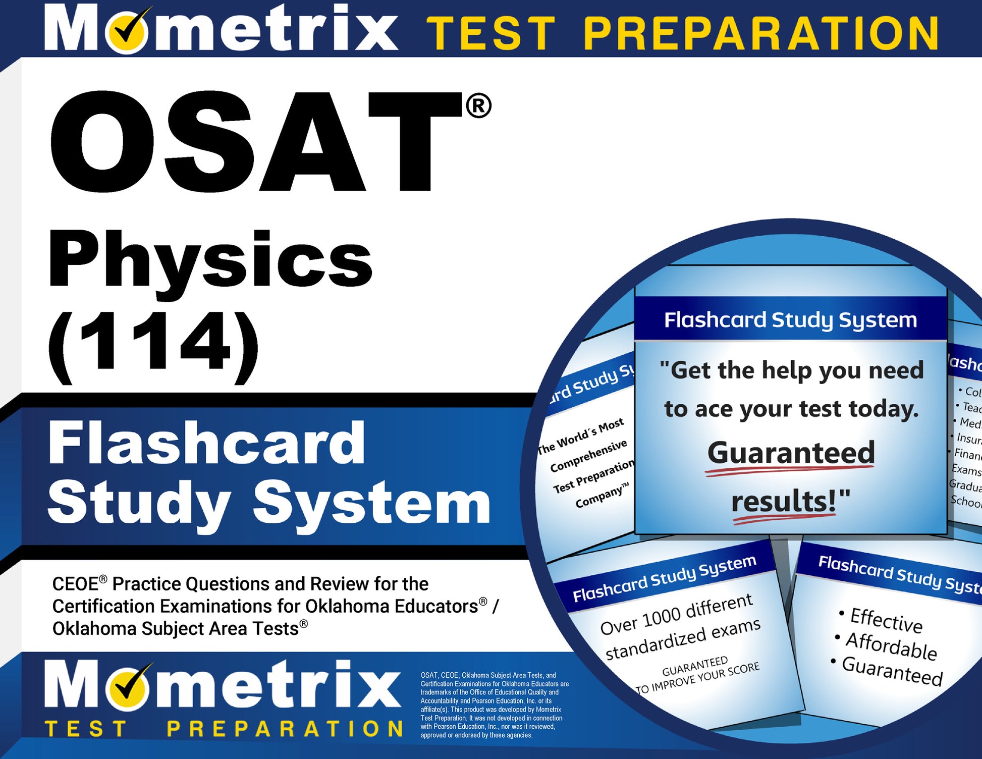 OSAT Physics (114) Flashcard Study System