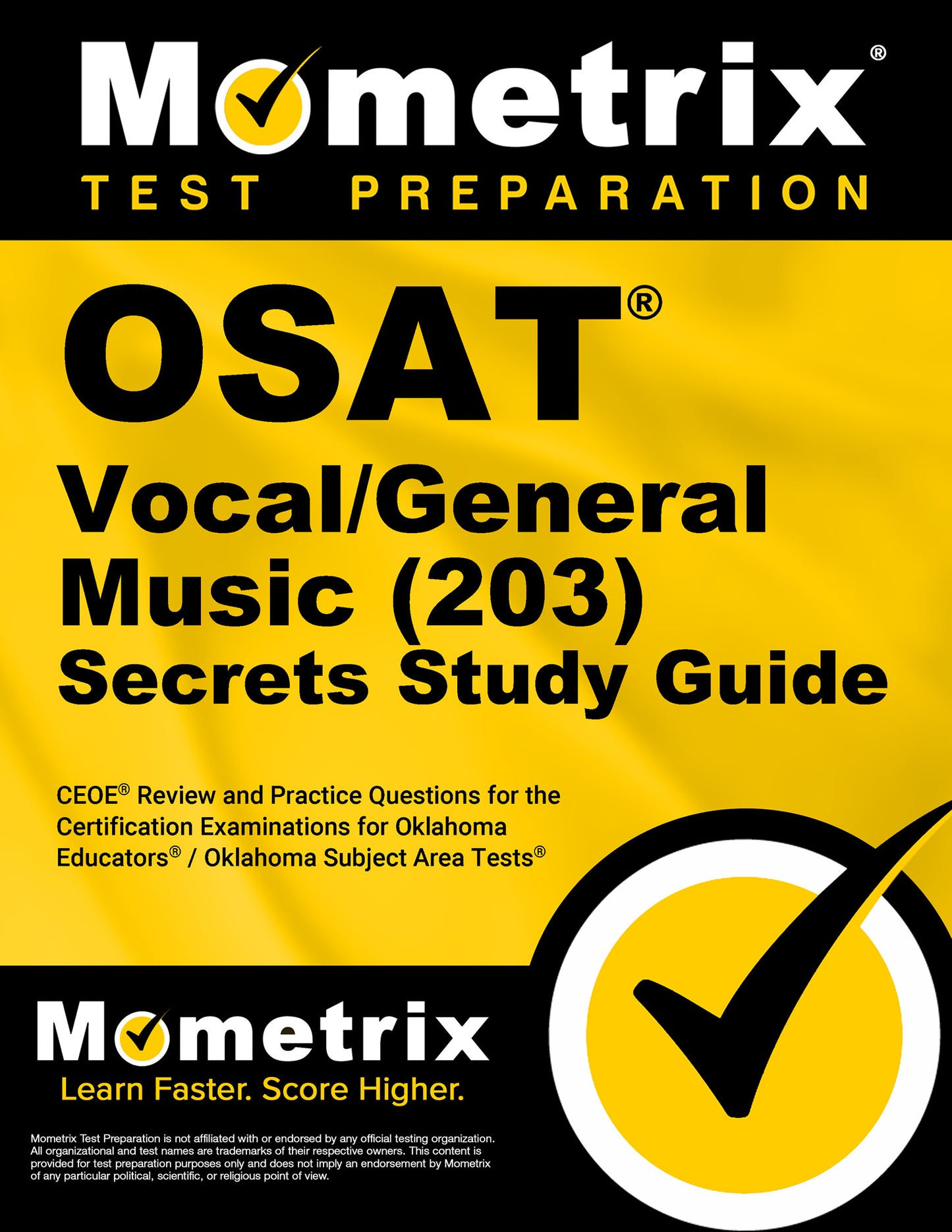 OSAT Vocal/General Music (203) Secrets Study Guide