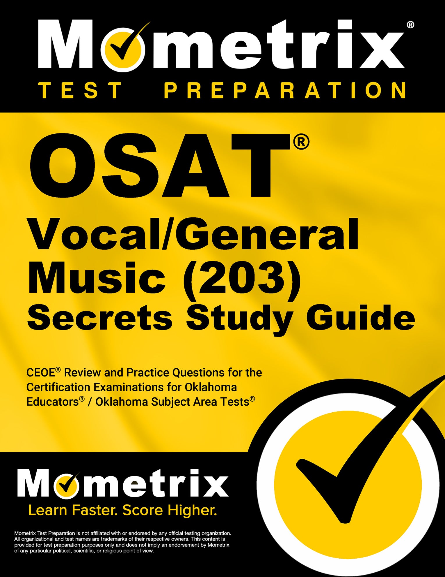 OSAT Vocal/General Music (203) Secrets Study Guide