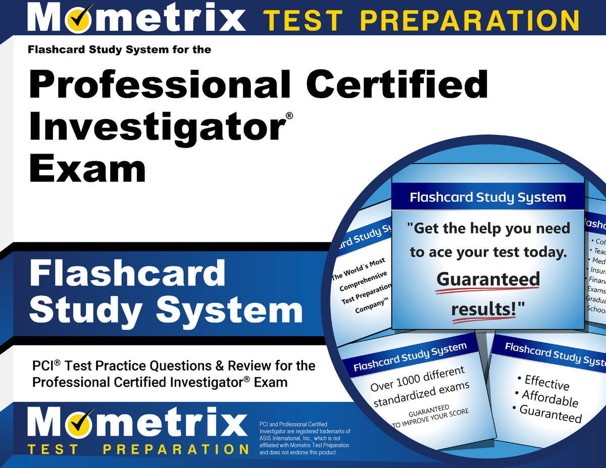 Flashcard Study System for the Professional Certified Investigator Exam