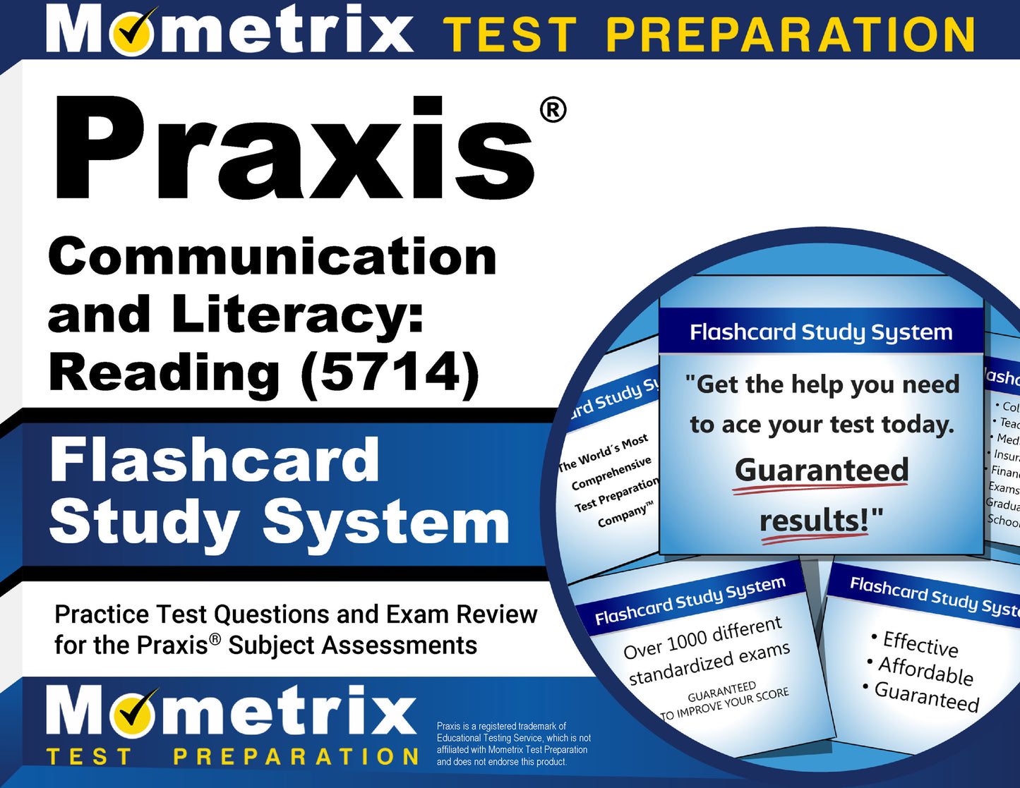 Praxis Communication and Literacy: Reading (5714) Flashcard Study System