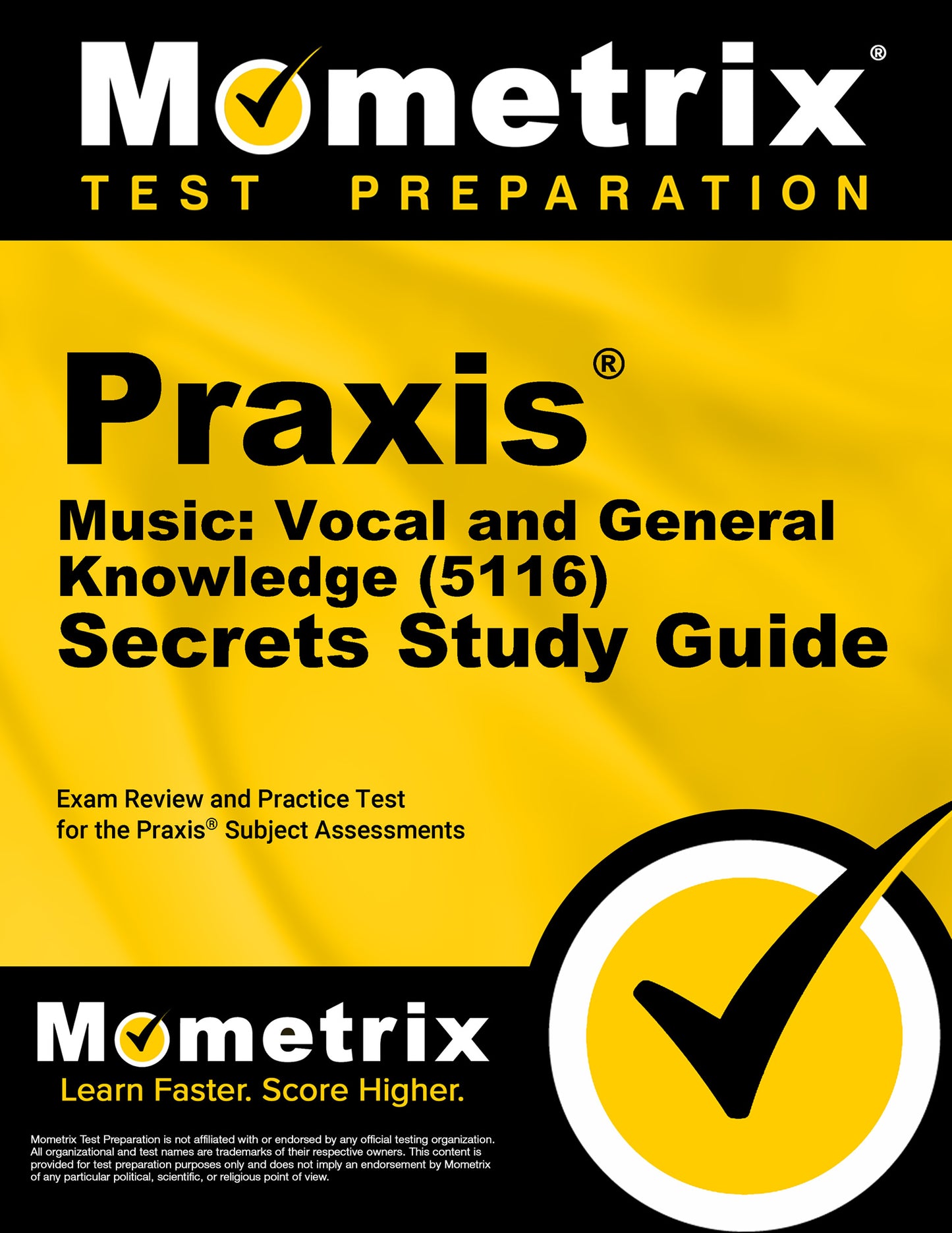 Praxis Music: Vocal and General Knowledge (5116) Secrets Study Guide