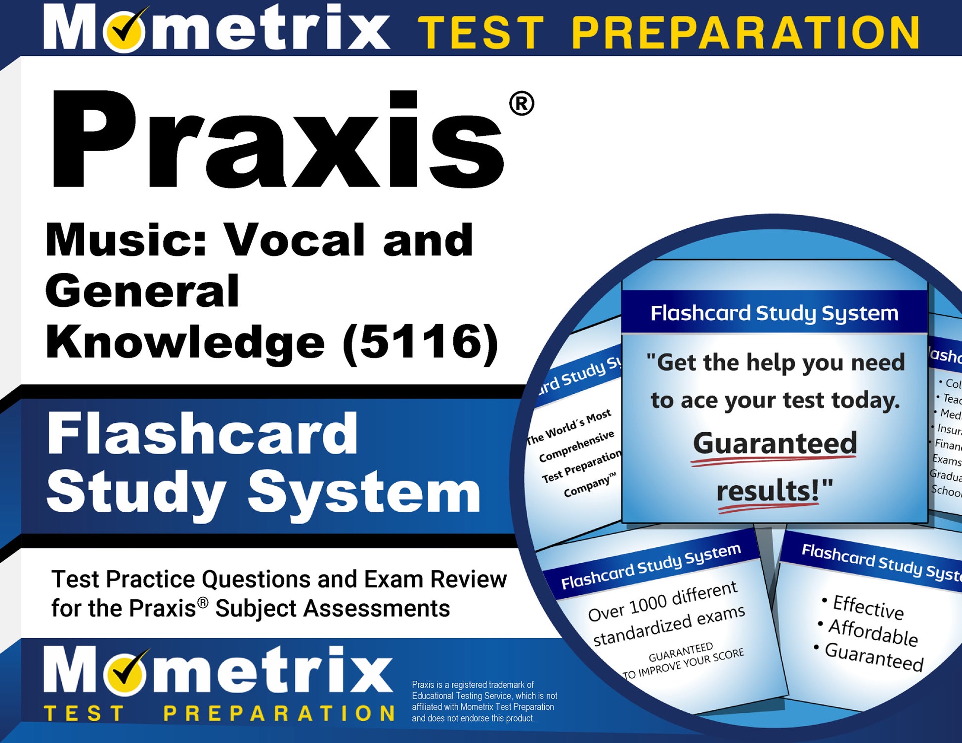 Praxis Music: Vocal and General Knowledge (5116) Flashcard Study System