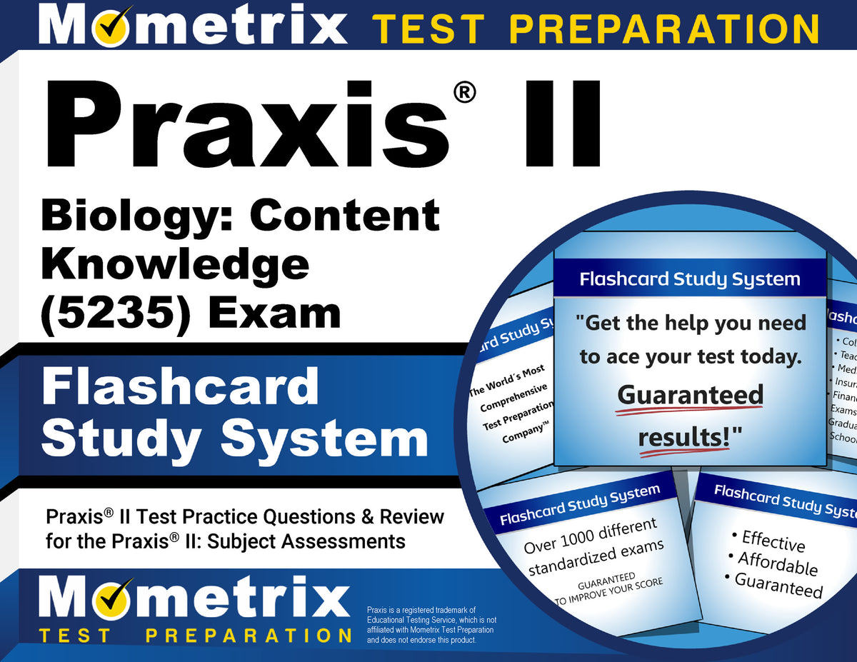 Praxis II Biology: Content Knowledge (5235) Exam Flashcard Study System