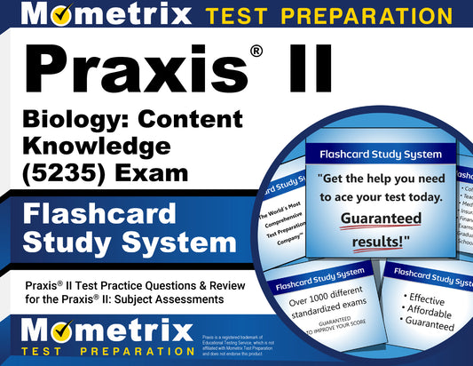 Praxis II Biology: Content Knowledge (5235) Exam Flashcard Study System