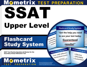 SSAT Upper Level Flashcard Study System