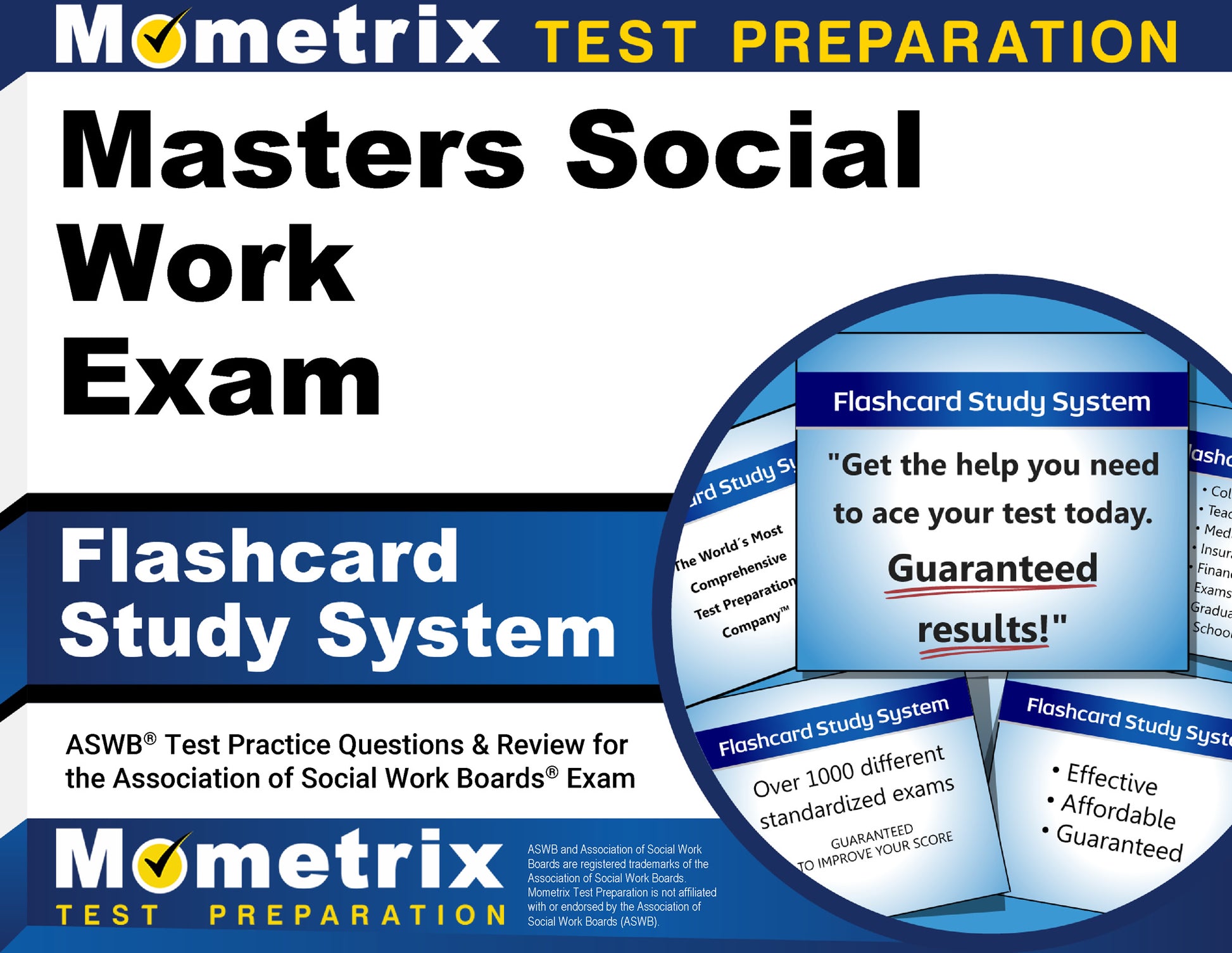 Masters Social Work Exam Flashcard Study System