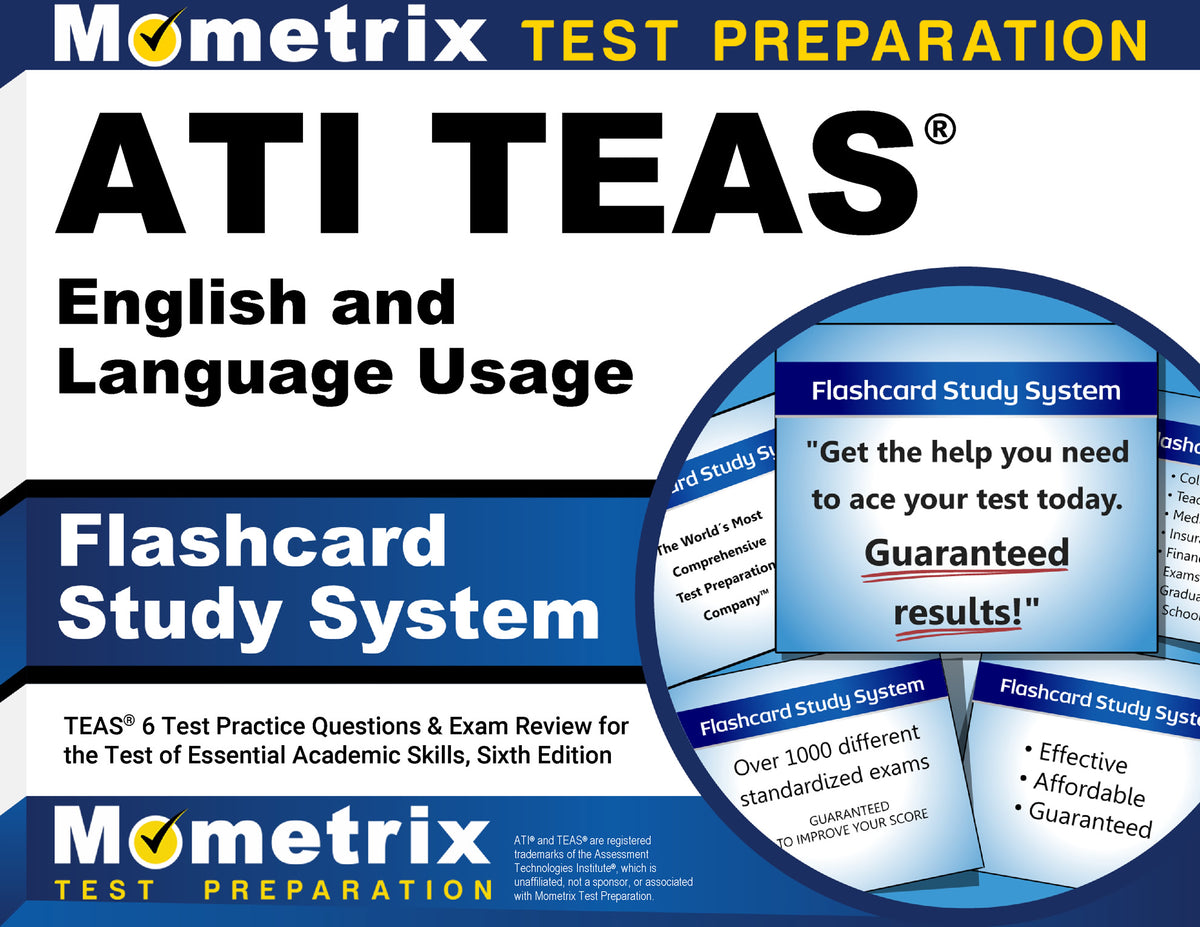 ATI TEAS English and Language Usage Flashcard Study System