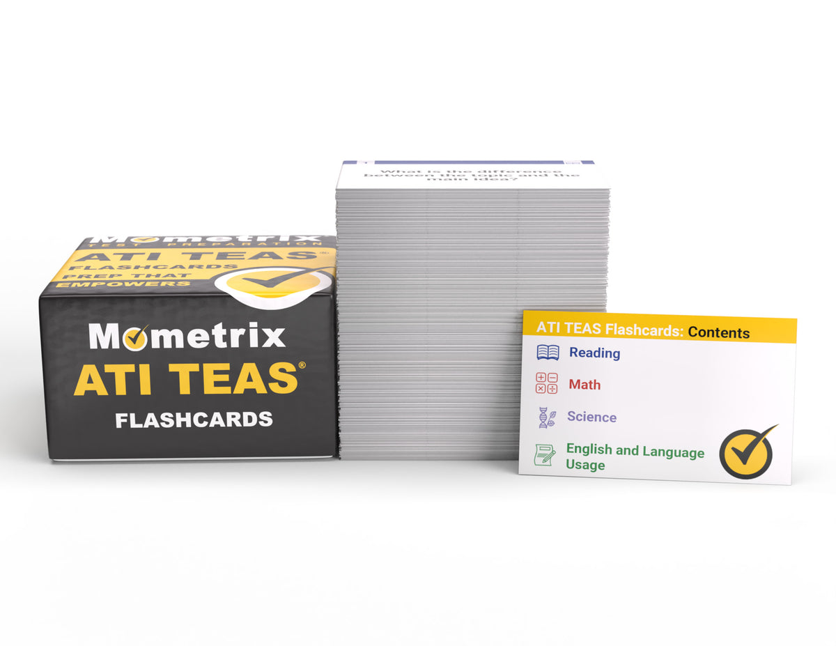 ATI TEAS Test Flashcards (boxed)