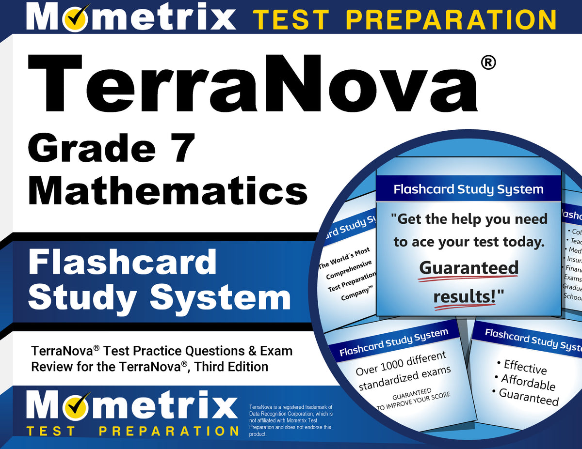 TerraNova Grade 7 Mathematics Flashcard Study System