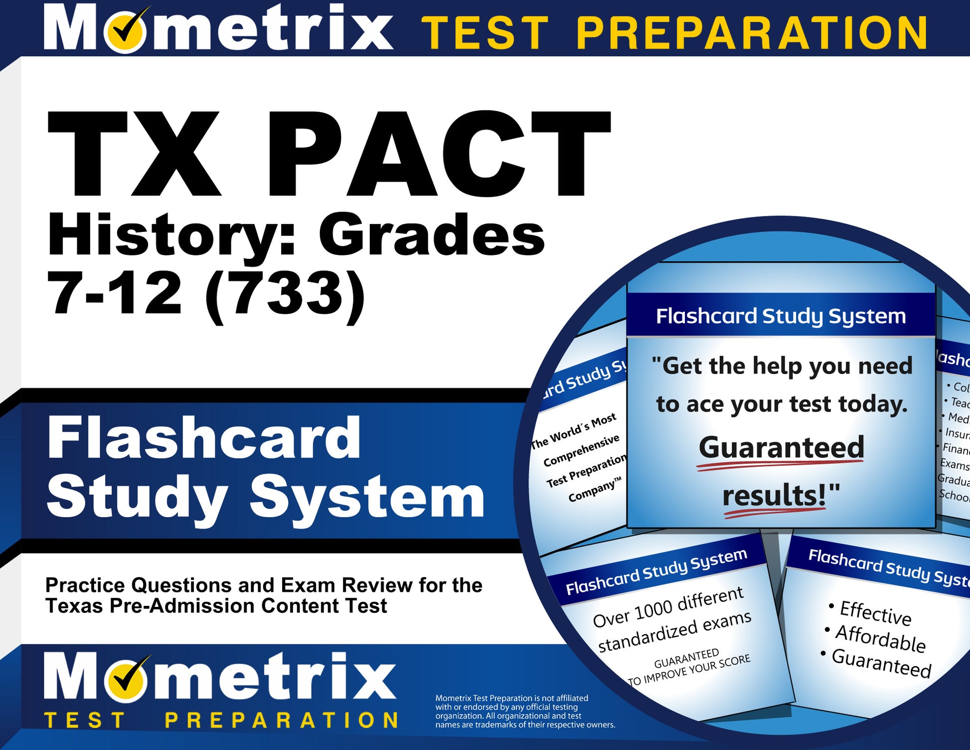 TX PACT History: Grades 7-12 (733) Flashcard Study System