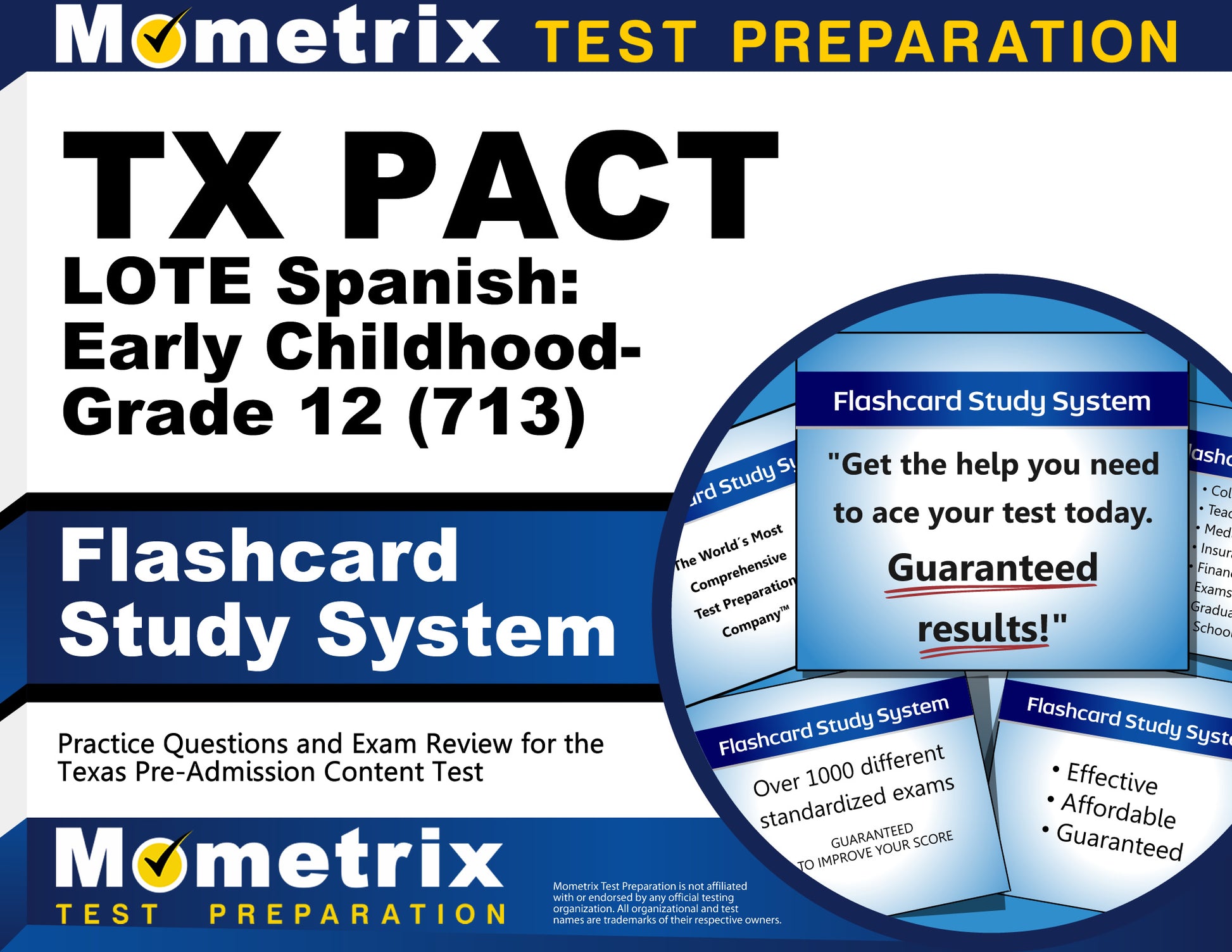 TX PACT LOTE Spanish: Early Childhood-Grade 12 (713) Flashcard Study System
