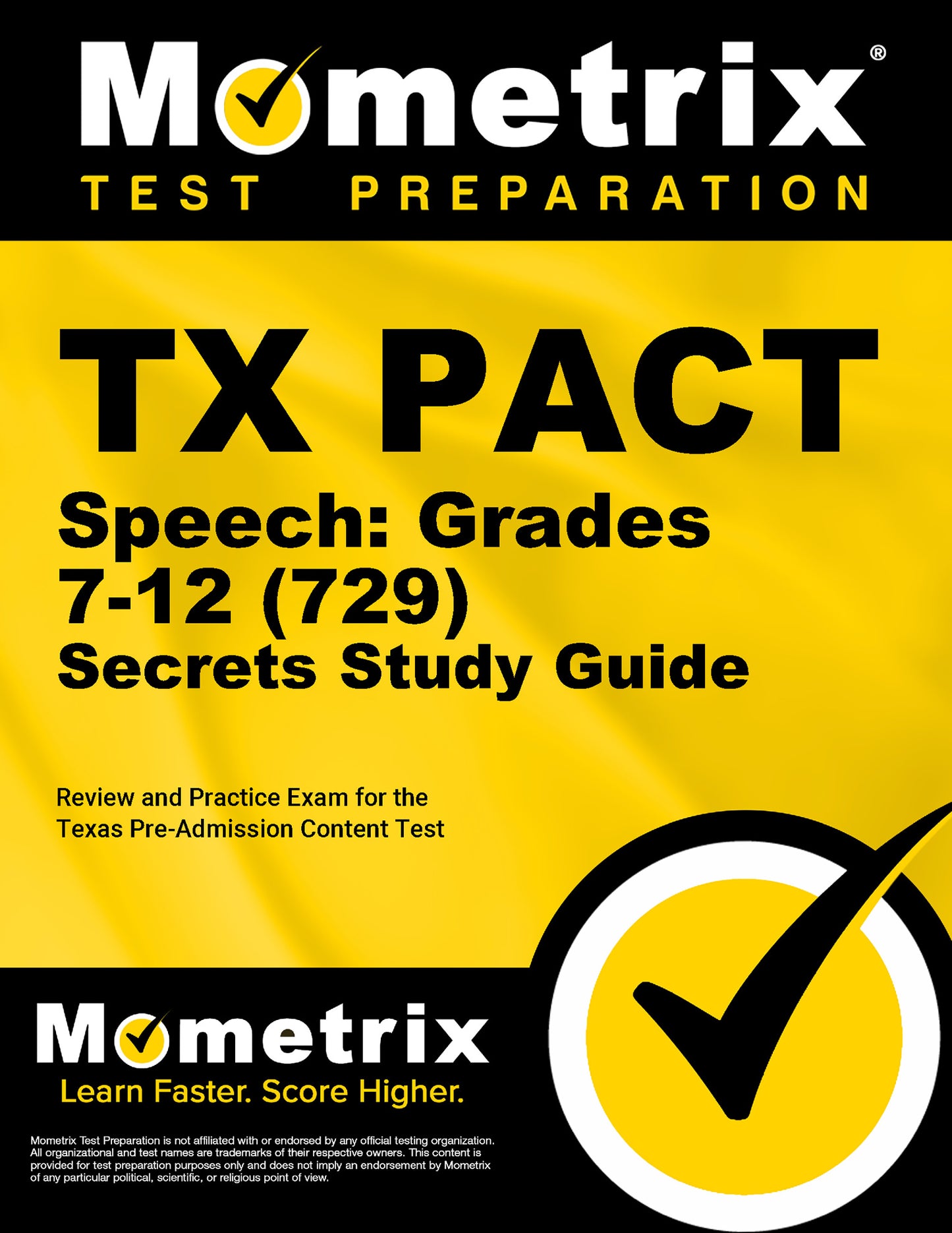 TX PACT Speech: Grades 7-12 (729) Secrets Study Guide