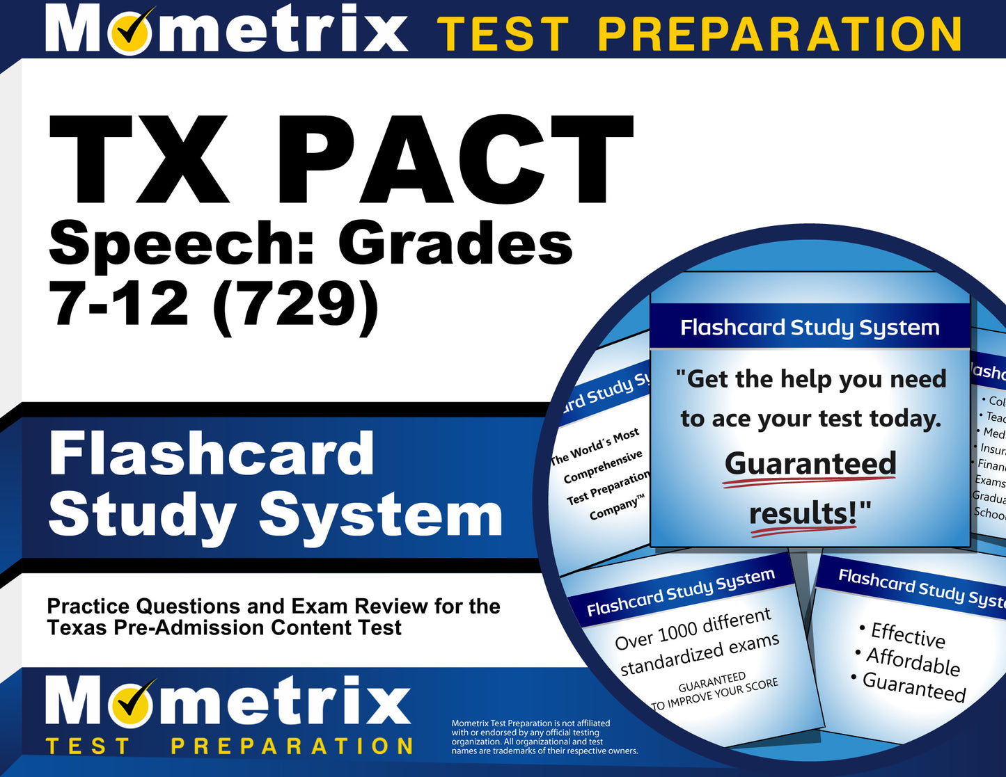 TX PACT Speech: Grades 7-12 (729) Flashcard Study System