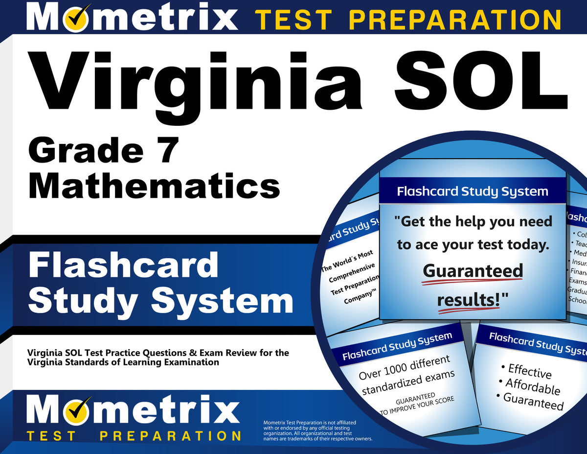 Virginia SOL Grade 7 Mathematics Flashcard Study System