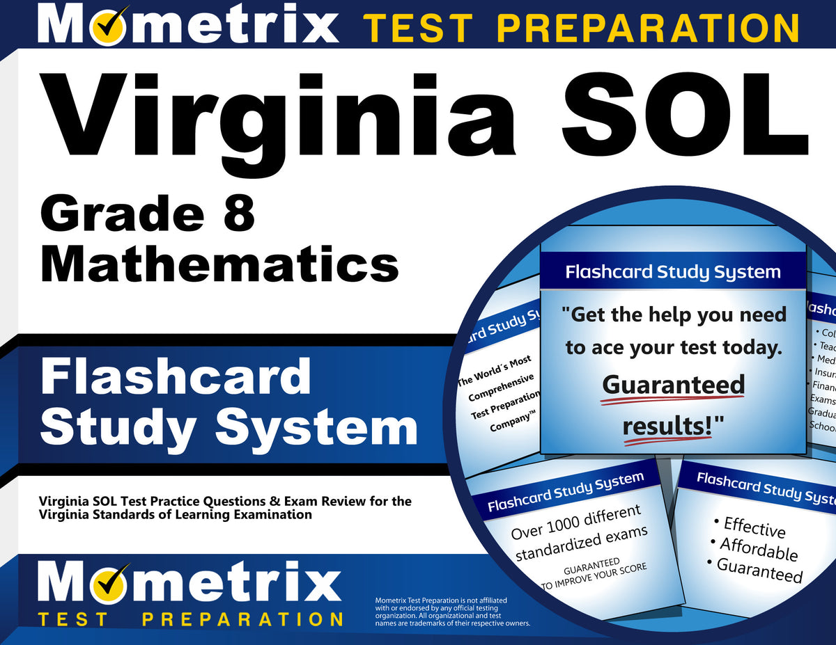 Virginia SOL Grade 8 Mathematics Flashcard Study System