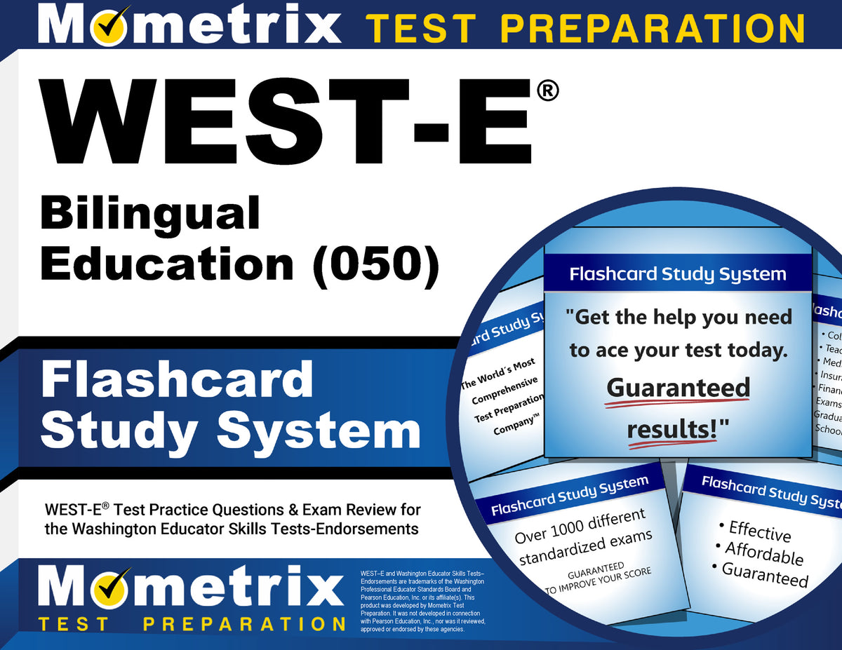 WEST-E Bilingual Education (050) Flashcard Study System