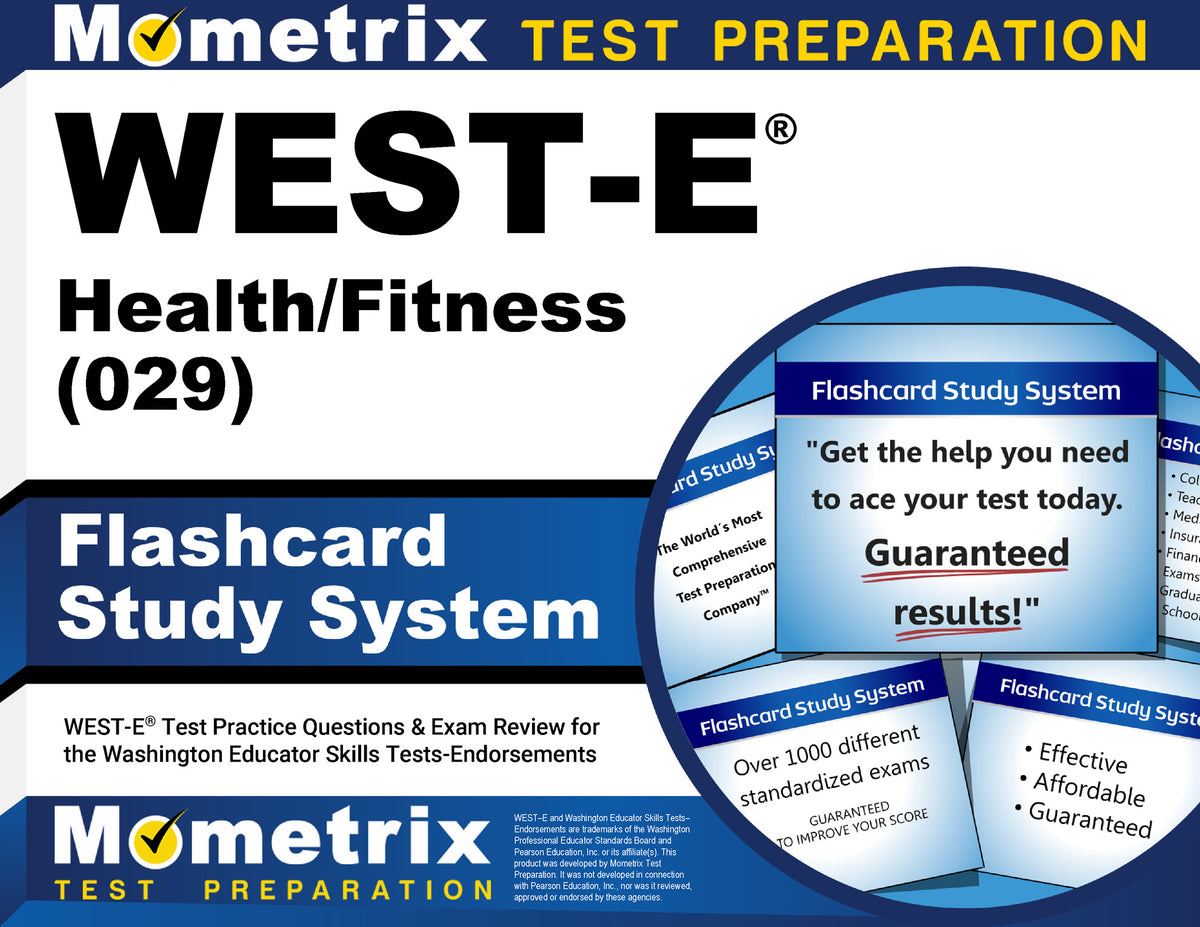 WEST-E Health/Fitness (029) Flashcard Study System