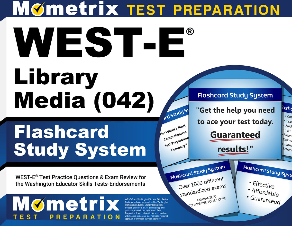 WEST-E Library Media (042) Flashcard Study System