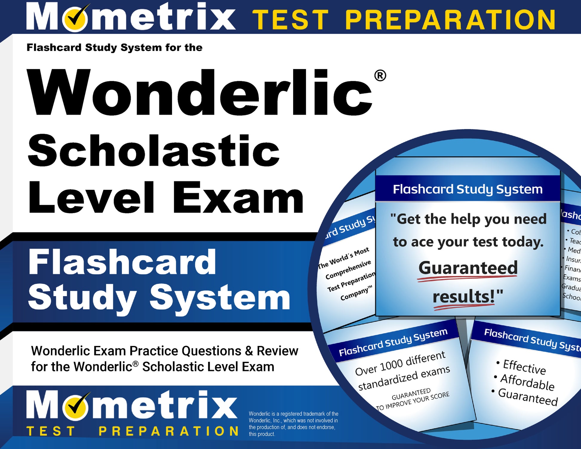 Flashcard Study System for the Wonderlic Scholastic Level Exam