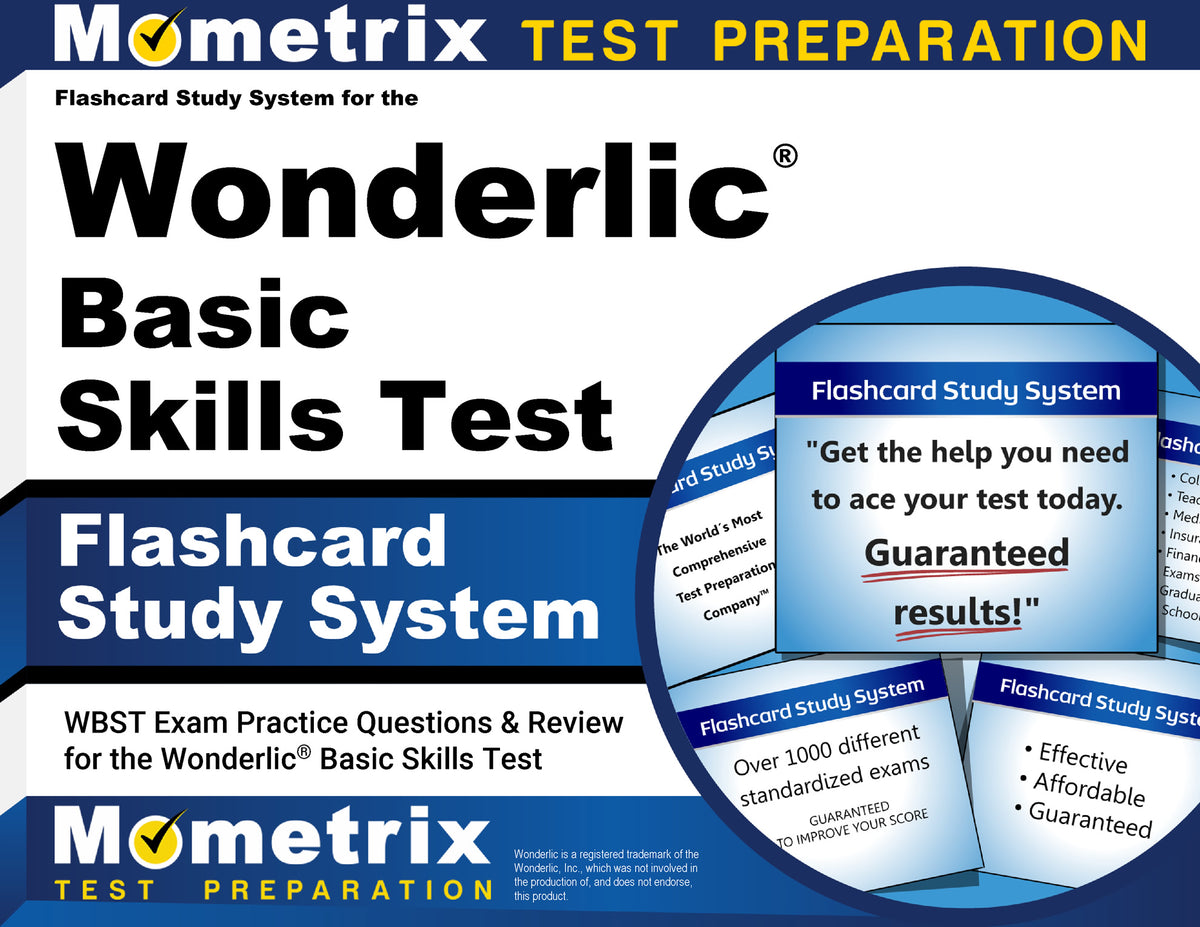 Flashcard Study System for the Wonderlic Basic Skills Test