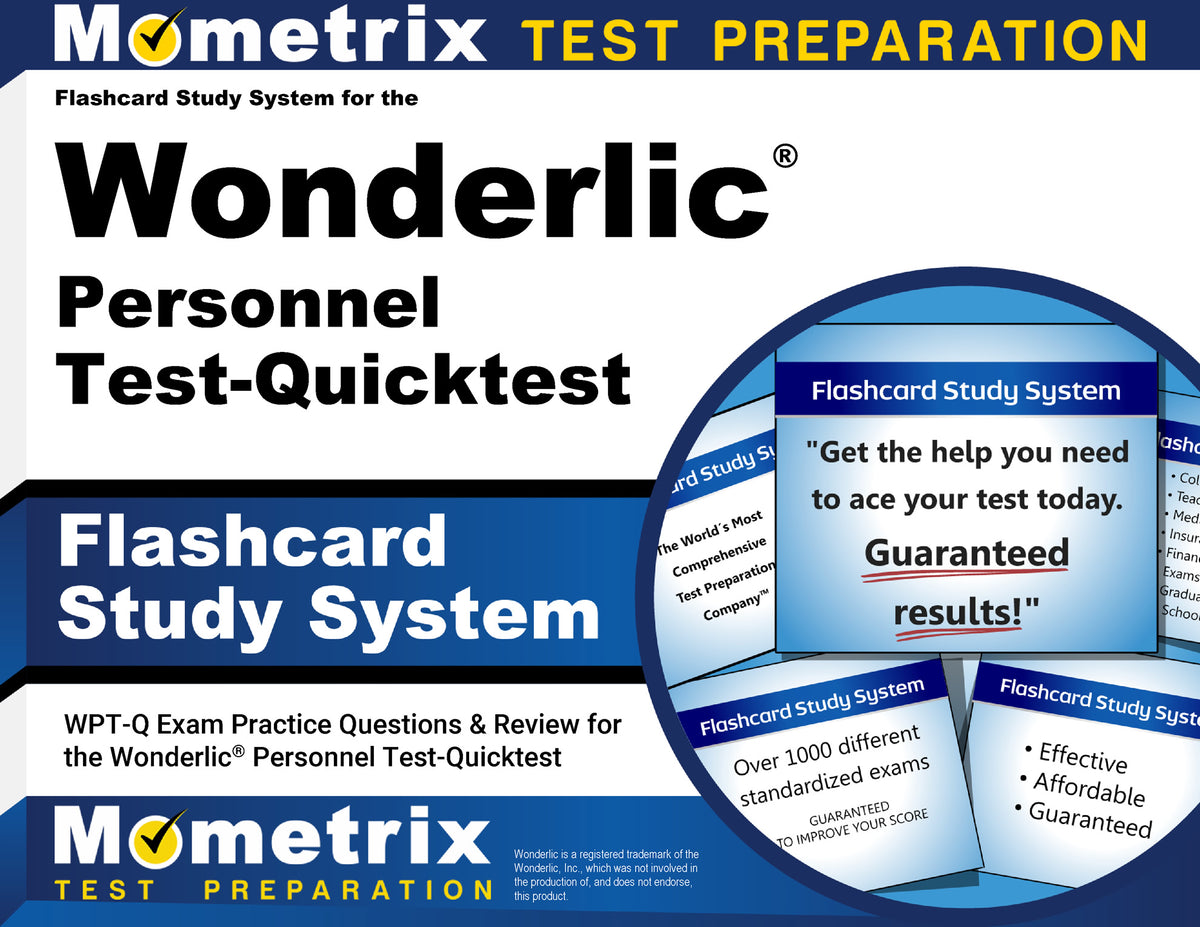 Flashcard Study System for the Wonderlic Personnel Test-Quicktest