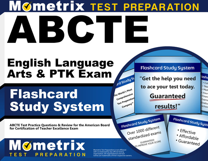ABCTE English Language Arts & PTK Exam Flashcard Study System