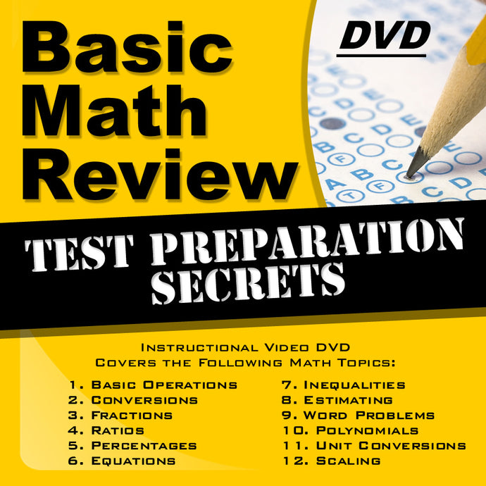 Basic Math Review Test Preparation Secrets on DVD
