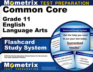 Common Core Grade 11 English Language Arts Flashcard Study System