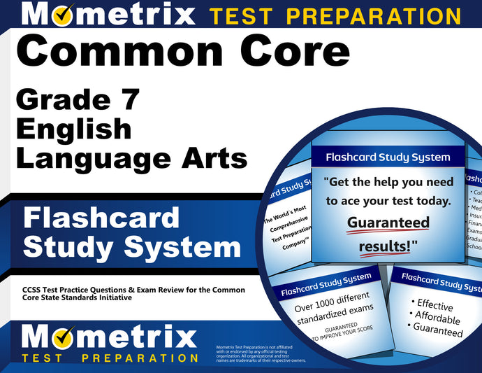 Common Core Grade 7 English Language Arts Flashcard Study System
