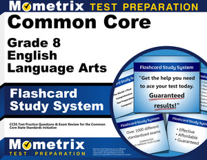 Common Core Grade 8 English Language Arts Flashcard Study System