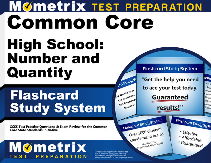 Common Core High School: Number and Quantity Flashcard Study System