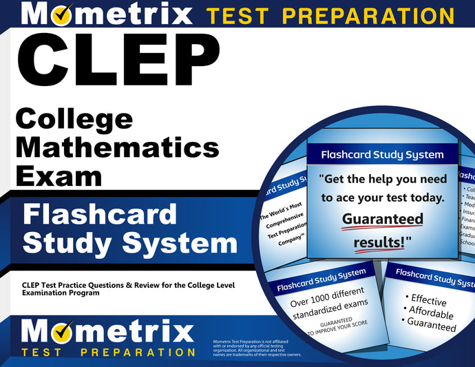 CLEP College Mathematics Exam Flashcard Study System