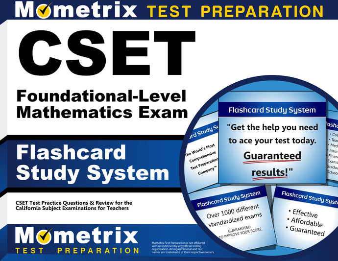 CSET Foundational-Level Mathematics Exam Flashcard Study System