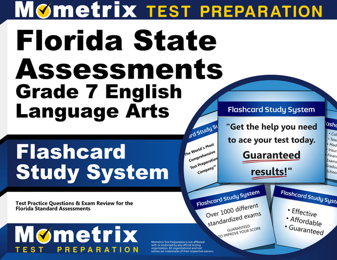 Florida State Assessments Grade 7 English Language Arts Flashcard Study System