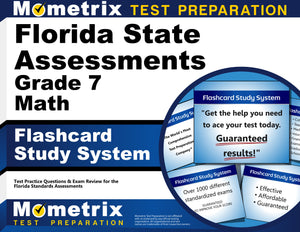 Florida State Assessments Grade 7 Mathematics Flashcard Study System