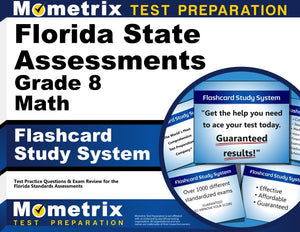 Florida State Assessments Grade 8 Mathematics Flashcard Study System