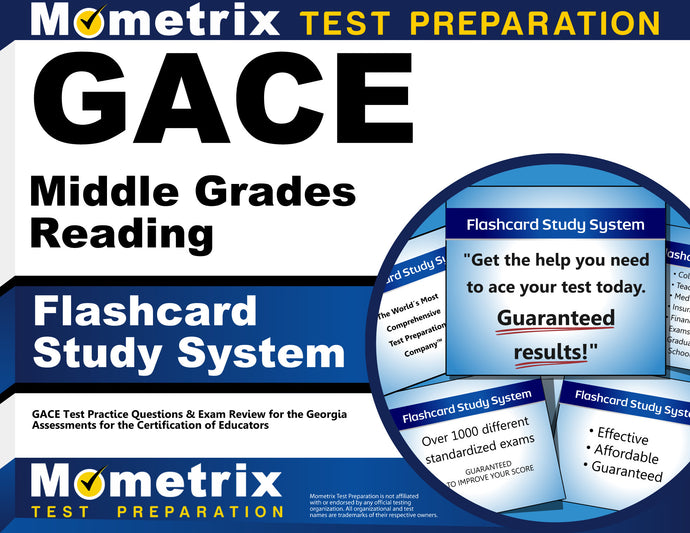 GACE Middle Grades Reading Flashcard Study System