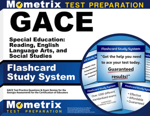 GACE Special Education: Reading, English Language Arts, and Social Studies Flashcard Study System