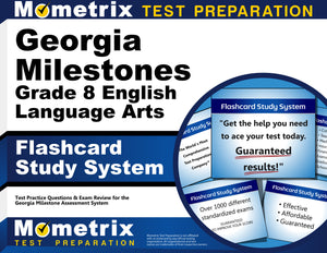 Georgia Milestones Grade 8 English Language Arts Flashcard Study System
