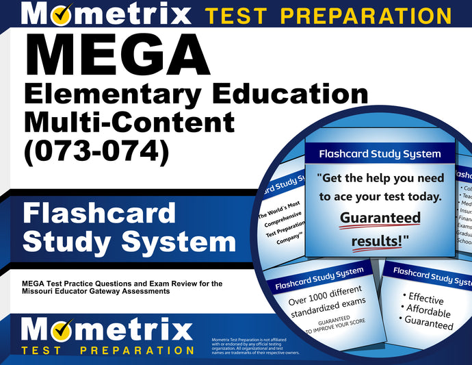 MEGA Elementary Education Multi-Content (073-074) Flashcard Study System