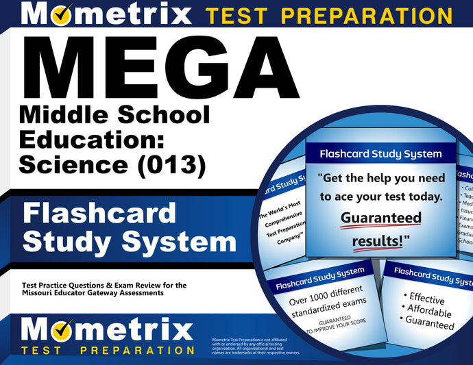 MEGA Middle School Education: Science (013) Flashcard Study System